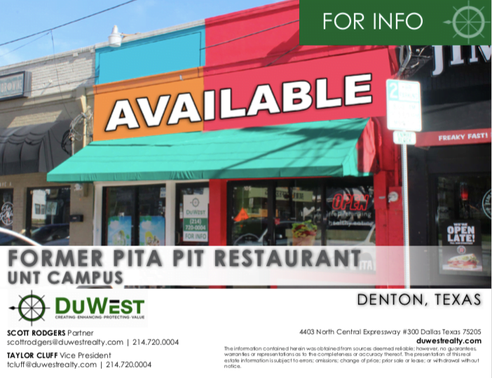 Denton – UNT – Campus Site – 2nd Gen Restaurant