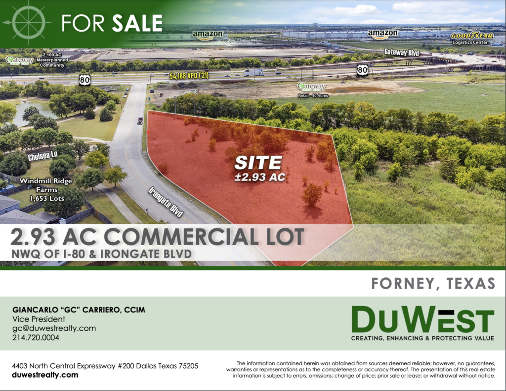 2.93 Acres For Sale | Forney, TX