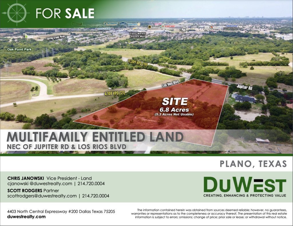 Multifamily Entitled Land | 5.3 Acres Net Usable